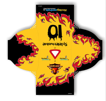 Mannschaftstrikots mit eigenem Design inkl. Spielername und Nummern und Sponsorlogos ab