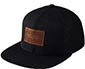 Bauer Leather Patch Snapback Cap schwarz Senior one-size