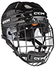 CCM Tacks 720 Eishockey Helm Combo Senior schwarz