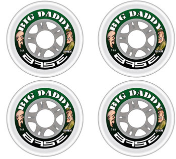 BASE Big Daddy Indoor Rollen 4er Set clear74A