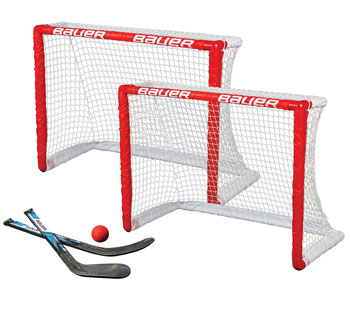 Bauer Knie Hockey Tor 2 x 30.5" inkl. Schläger u. einen Ball