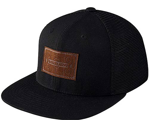 Bauer Leather Patch Snapback Cap schwarz Senior one-size