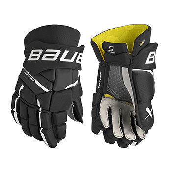 Bauer M3 Supreme Eishockey Handschuhe Senior schwarz-wei