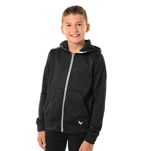 Produktbild Bauer Team Sweatjacke Junior schwarz Fleece Zip Hoody yth