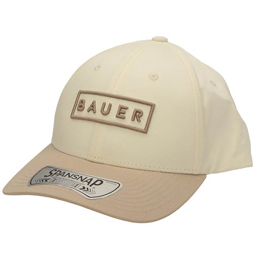 Bauer Twotone Snapback Cap Senior one-size creme-wei