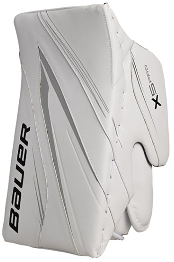 Bauer X5 Pro Torwart Stockhand Intermediate Blocker weiss