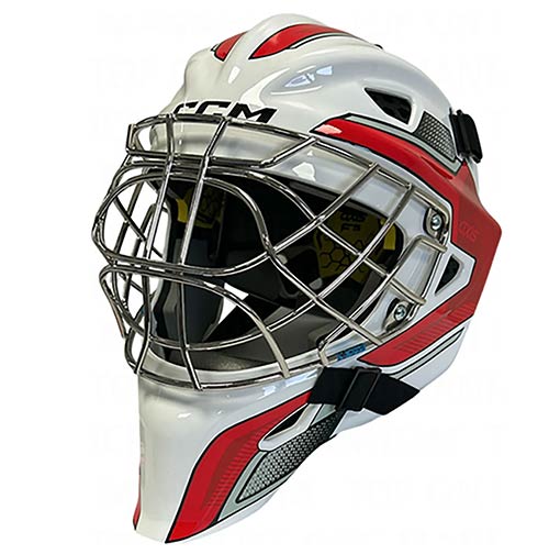 Produktbild CCM AXIS F5 Eishockey Torwart Maske Junior Weiss-Rot