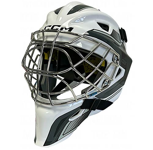 Produktbild CCM Axis F5 Eishockey Torwartmaske Senior Weiss-Schwarz