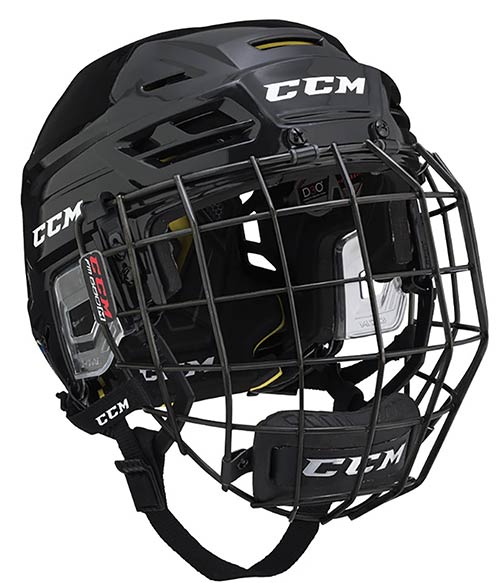 CCM Eishockey Helm Combo Tacks 310 Senior schwarz