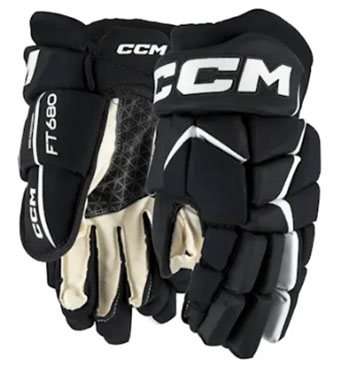 CCM Jetspeed FT680 Handschuhe Senior schwarz-wei