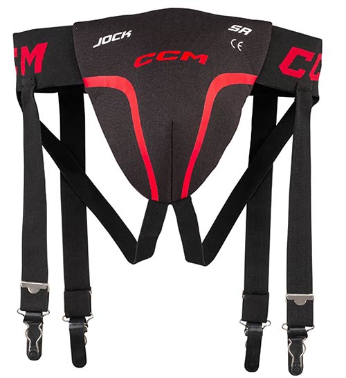 CCM Jock Combo 3in1 Tiefschutz mit Straps Senior
