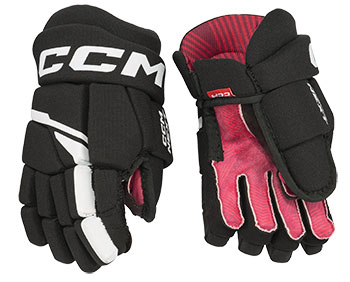 CCM NEXT Eishockey Handschuhe Bambini Schwarz-Wei