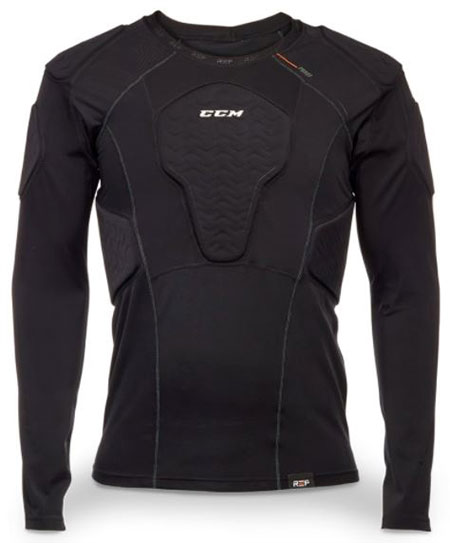 CCM Schiedsrichter padded base Shirt Senior schwarz