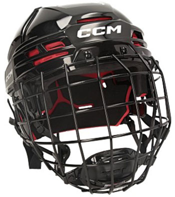 CCM Tacks 70 Helmcombo Senior schwarz Helm mit Gitter