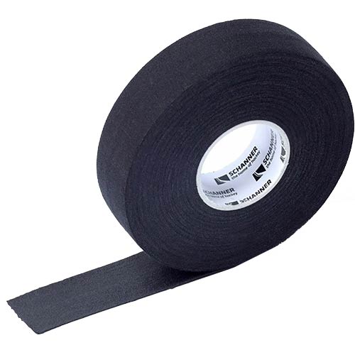 Leinenband Schlgertape fr Eishockey 25m x 25mm schwarz