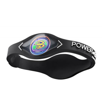 Power Balance Armband Silikon schwarz/weiss