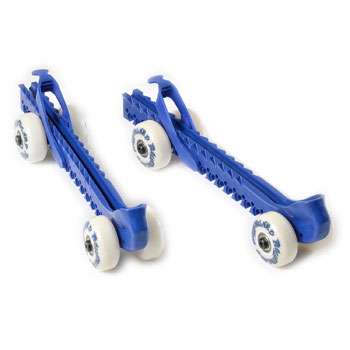 Produktbild ROLLERGARD Kufenschoner mit Rollen blau