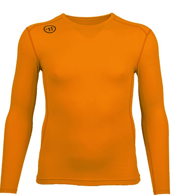 Warrior Compression LS Shirt Senior Orange