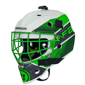 Warrior Ritual F2 E Bambini Torwart Maske neongrn-weiss