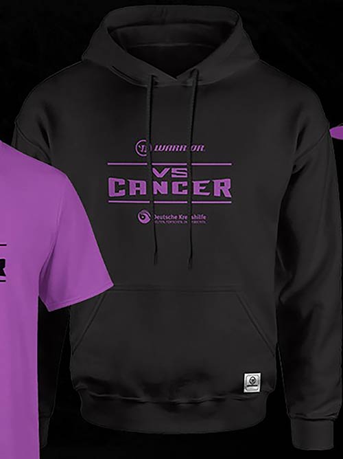 Produktbild Warrior vs Cancer Hoodie schwarz